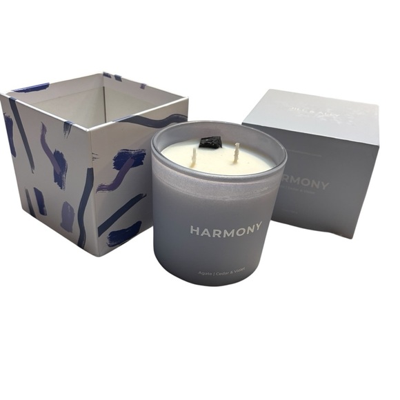 Jill & Ally Other - NEW Jill & Ally Harmony Candle Agate Crystal Manifestation Cedar Violet Scented